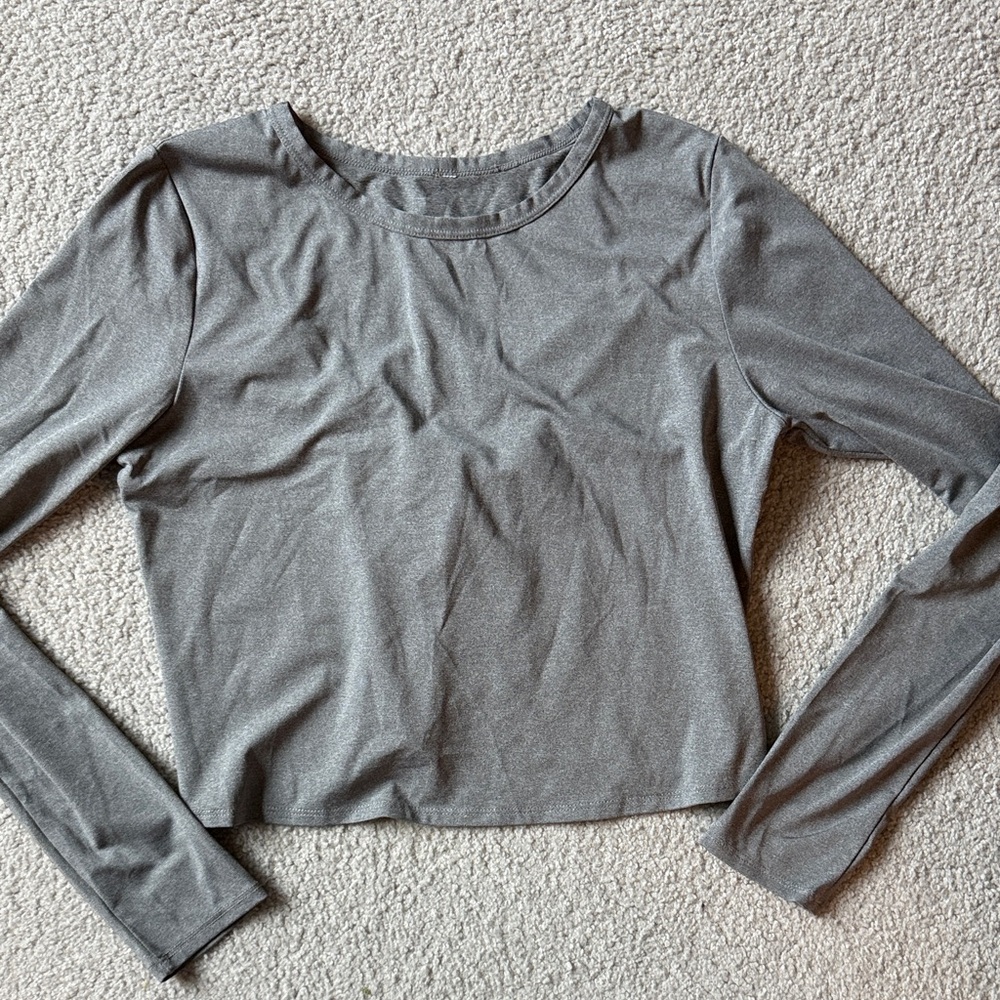 Fabletics Gray Long Sleeve Top